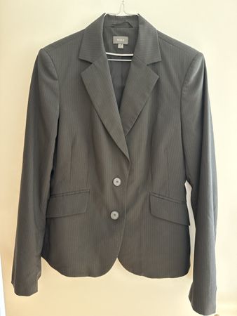 Schwarzer Hosenanzug mit Streifen von Mexx, Gr. 40
