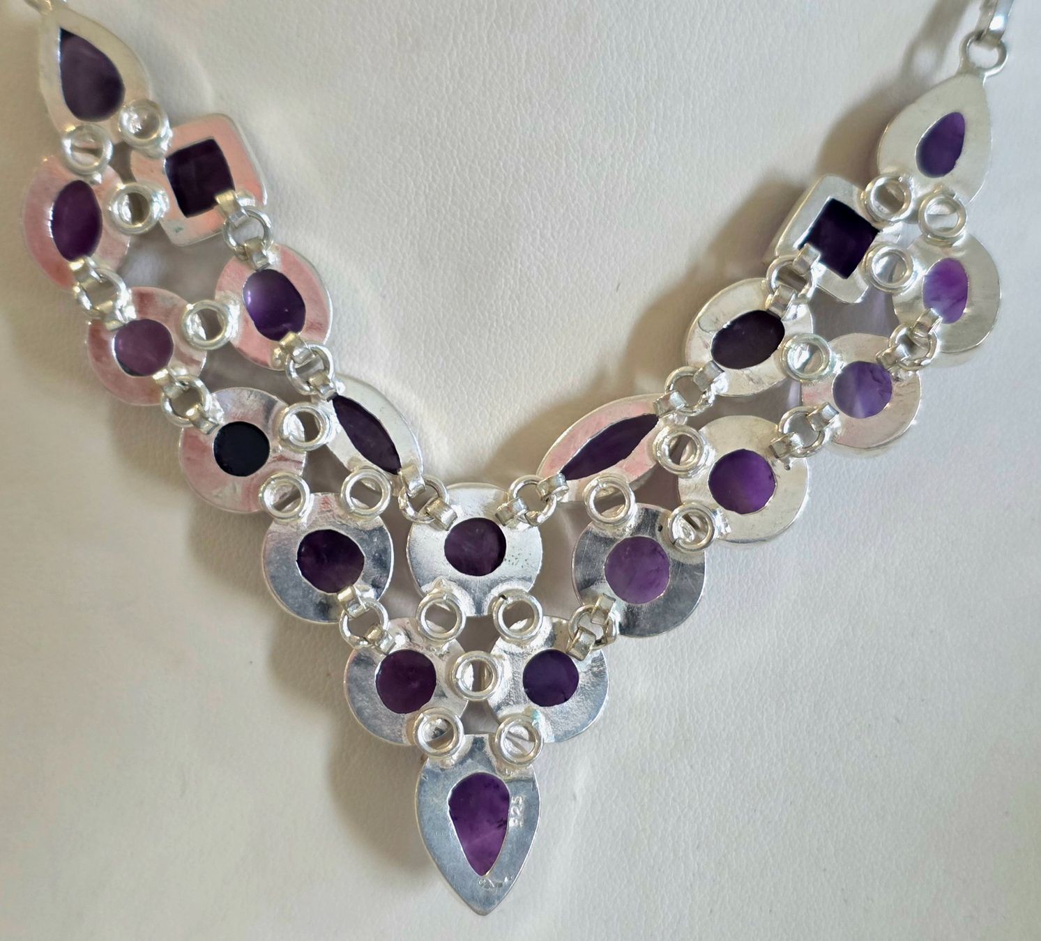 Catenine: Halskette mit echtem Amethyst, handgefertigt, Silber 925,... – Nuovo (secondo la descrizione) da Zürich venduto da Bieter04 4