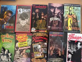 10 Horror VHS NTSC/PAL rare vintage tapes