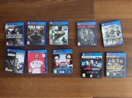 Diverse PS4-Games (10x)
