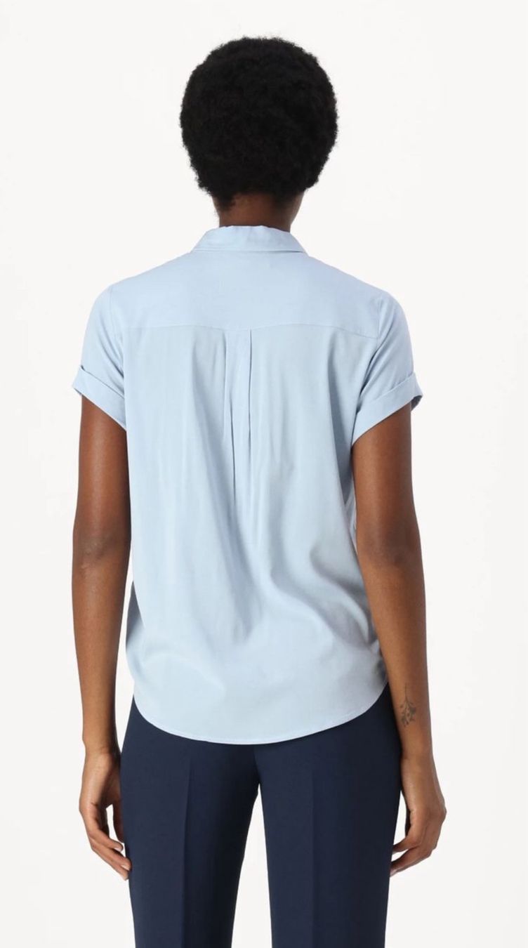 Samsøe Samsøe Camicette: Samsoe Samsoe Bluse Hemdbluse S Hellblau Neupreis 90,- CHF – Nuovo (secondo la descrizione) da Adliswil venduto da wenk09 1