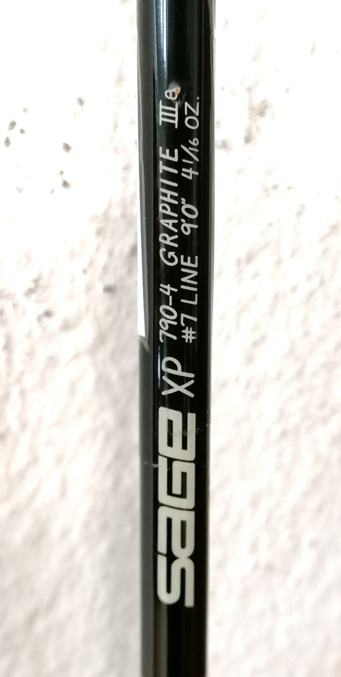 Sage Canne da pesca: SAGE XP 790-4 9’ 7wt 4-teilig – Usato da Reinach BL venduto da fliegenrolli 3