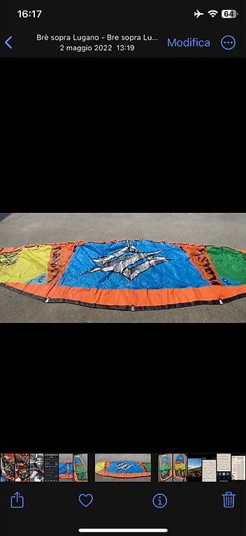 Aquilone: Kitesurf Naish Torch 10m2 + bar – Usato da Zürich venduto da gabrielezanni 3