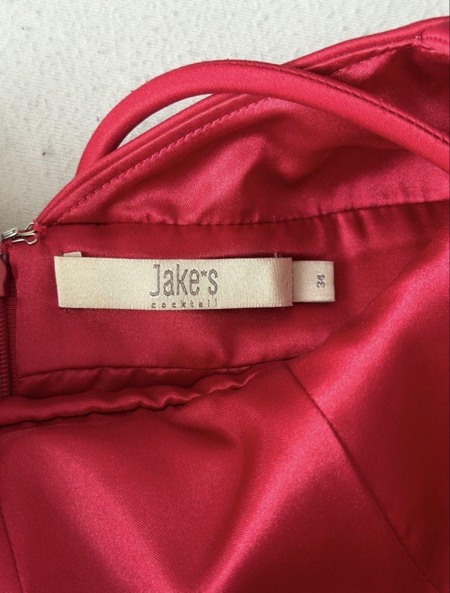 Vestiti: Rotes Satin Abendkleid – Nuovo (secondo la descrizione) da Oftringen venduto da soraia.i 5