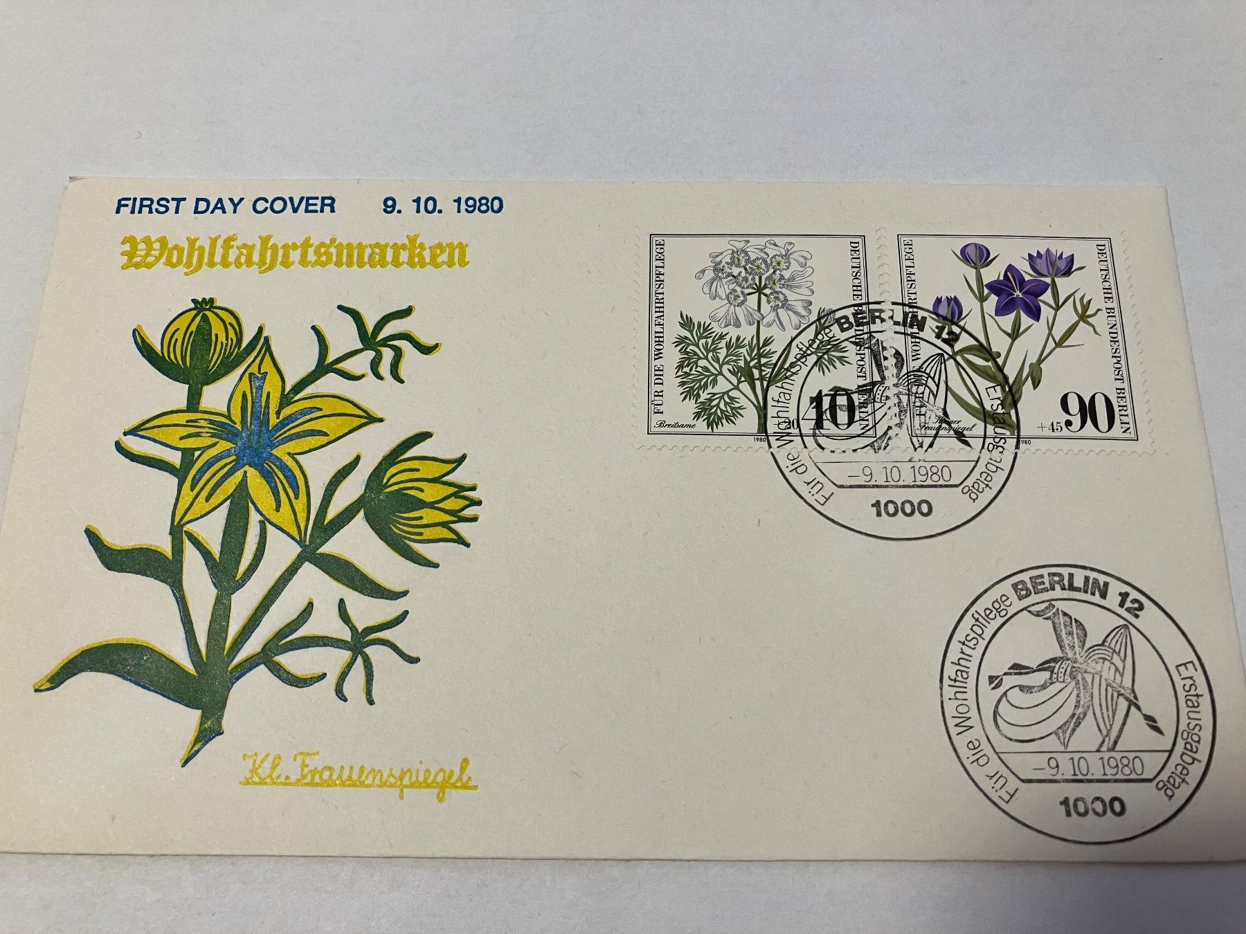 Tutti i francobolli: Blumen FDC 1980 – Usato da Koblenz venduto da Markenhimmel