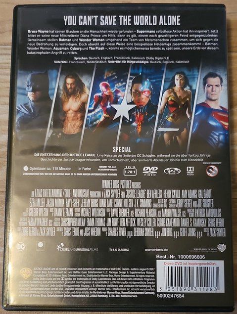 Alle DVDs: Justice League    >De - En - Fr - It<  ©'2017 – Gebraucht aus St. Gallen von elkapone 1