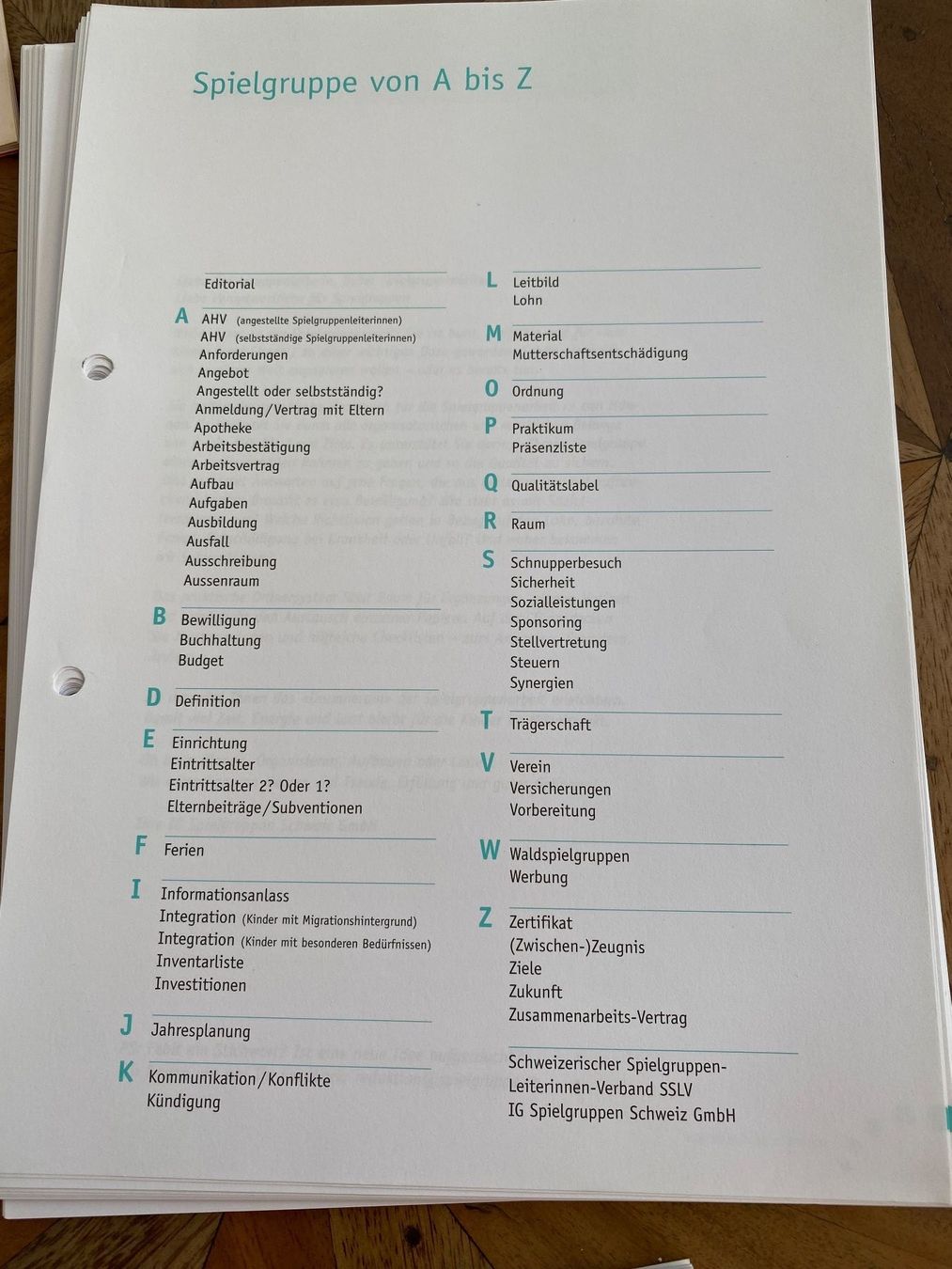 Bücher: Spielgruppenleiter-Ausbildungsset – Gebraucht aus Stadel b. Niederglatt von sandart 1