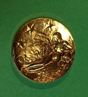 Medaille 1911 Silber 26,6 g vergoldet