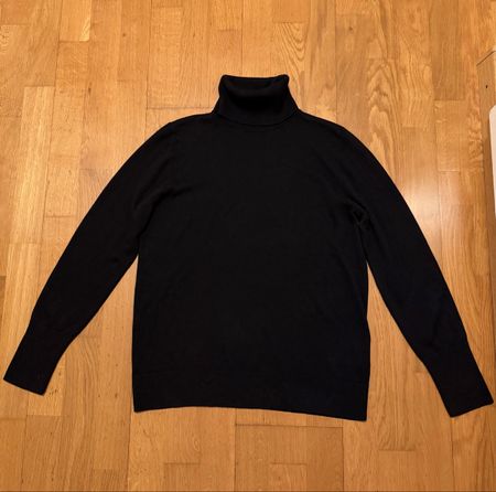Schwarzer Rollkragenpullover, C&A, Grösse M.