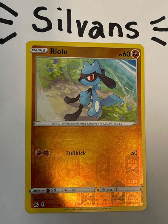 Riolu Reverse Holo 071/159 Zenit der Könige Deutsch Kaufen auf Ricardo