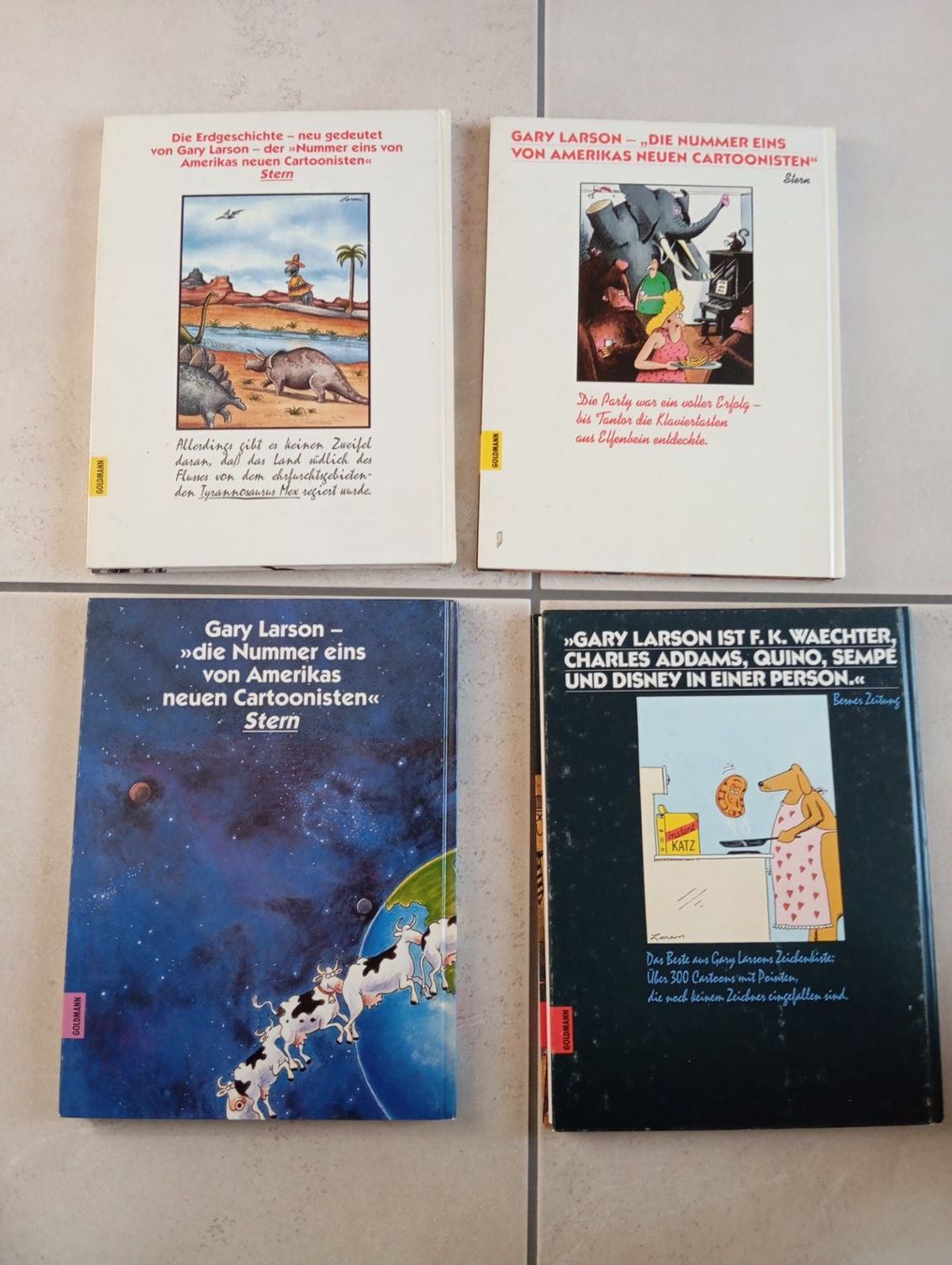 Fumetti: Gary Larson Comic Buecher, 4 Bände, 1990 - 1994,Top Zustand – Usato da Oberägeri venduto da baerghuus 1