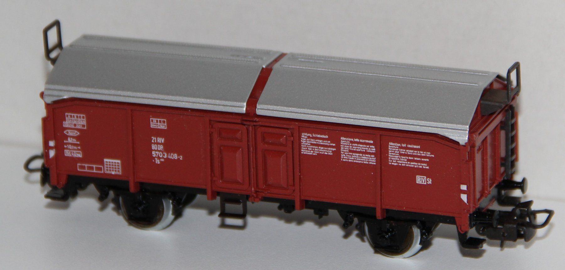 Märklin Modelleisenbahnen: Märklin 4619 - Schiebedachwagen DB - Spur HO – Gebraucht aus Giebenach von eurosportler 1