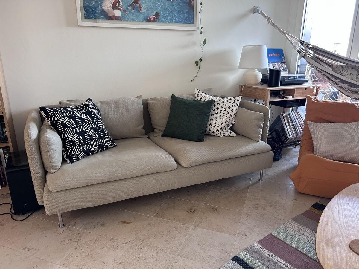 Divani: Sofa Ikea SÖDERHAMN beige 3-seater, Viarp beige – Usato da Zürich venduto da sho_9z5j 2
