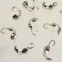 5 Quetschkalotten Edelstahl 8x4mm