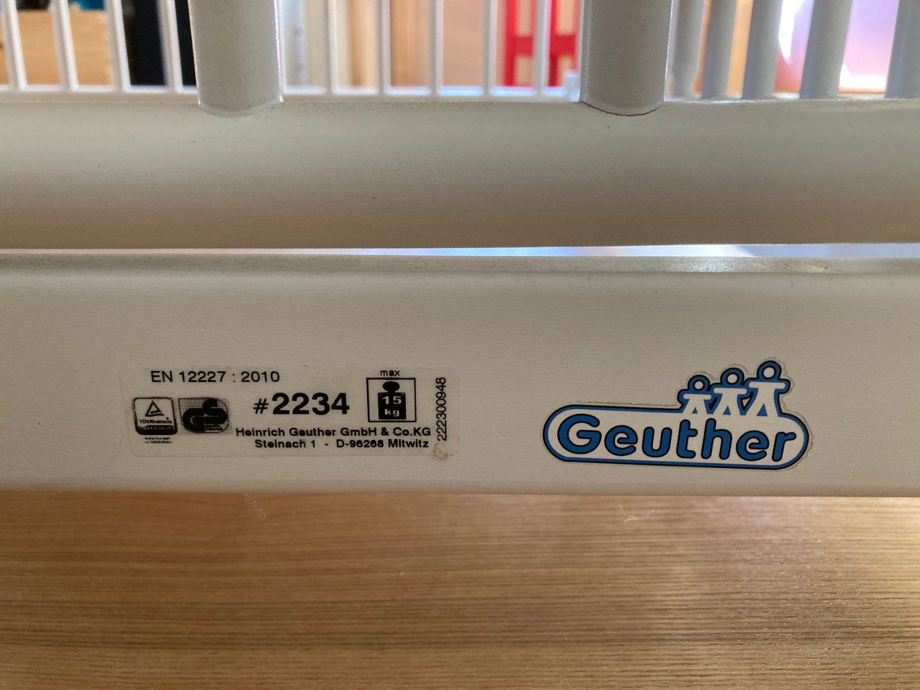 Geuther Box & Barriere di sicurezza: Geuther Laufgitter – Usato da Staufen venduto da Simbob 1