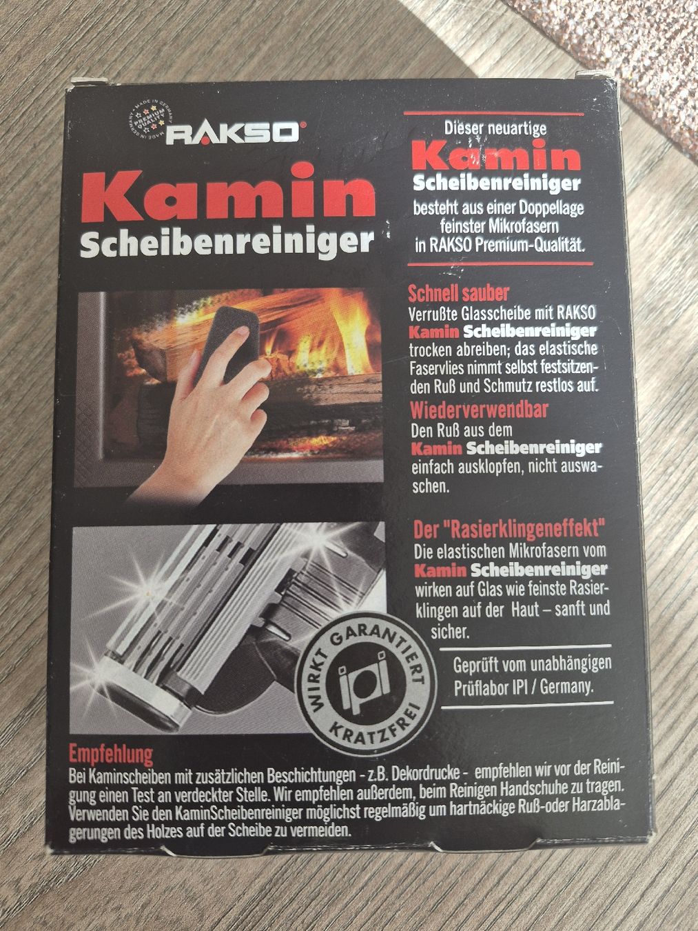 Altro per la casa: RAKSO Kaminscheibenreiniger – Nuovo e nell'imballaggio originale da Adliswil venduto da Ci5671 1