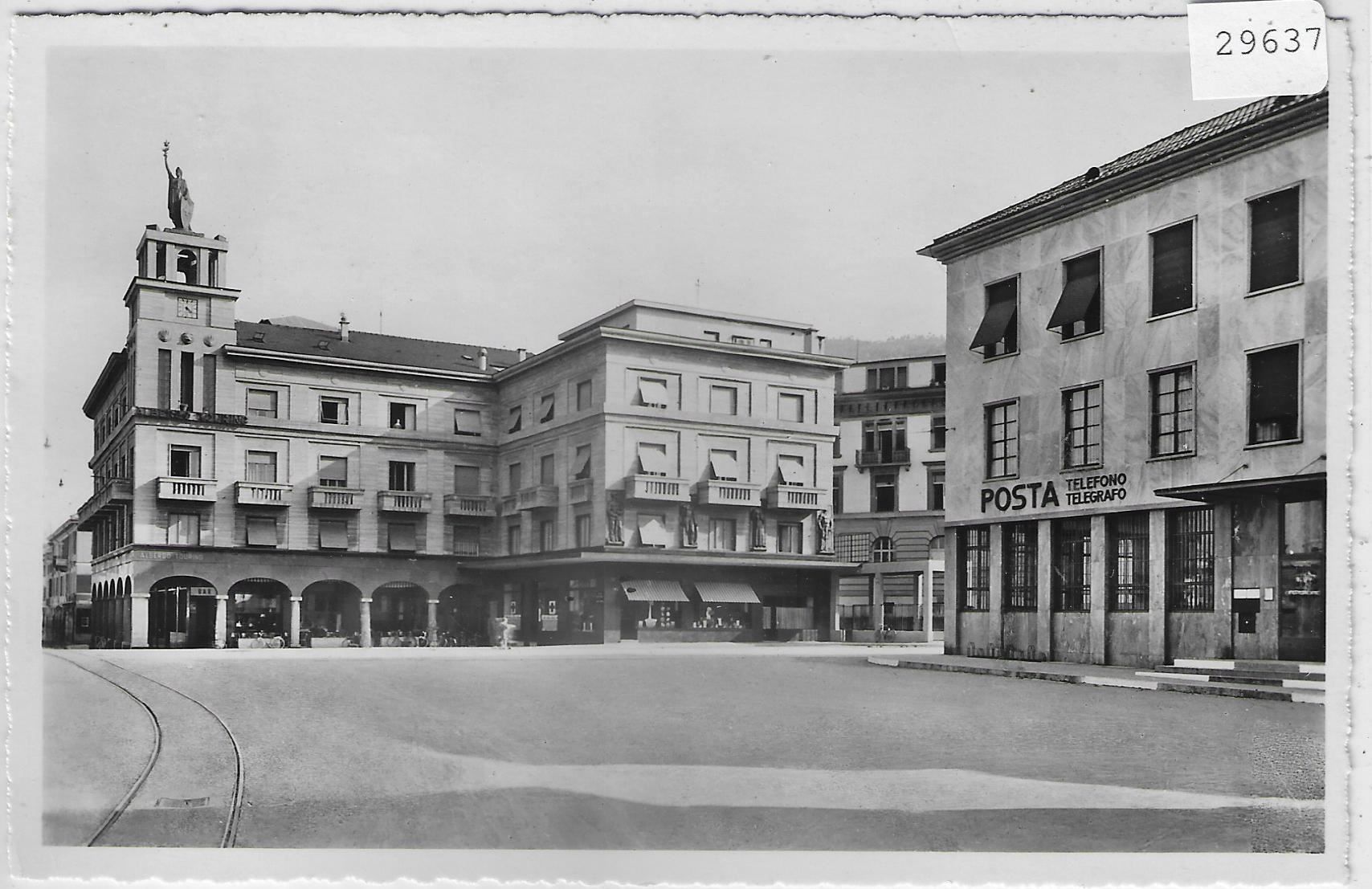 Ansichtskarten: Chiasso - Piazza Centrale - Posta PTT – Gebraucht aus Ettingen von Kartenplanet