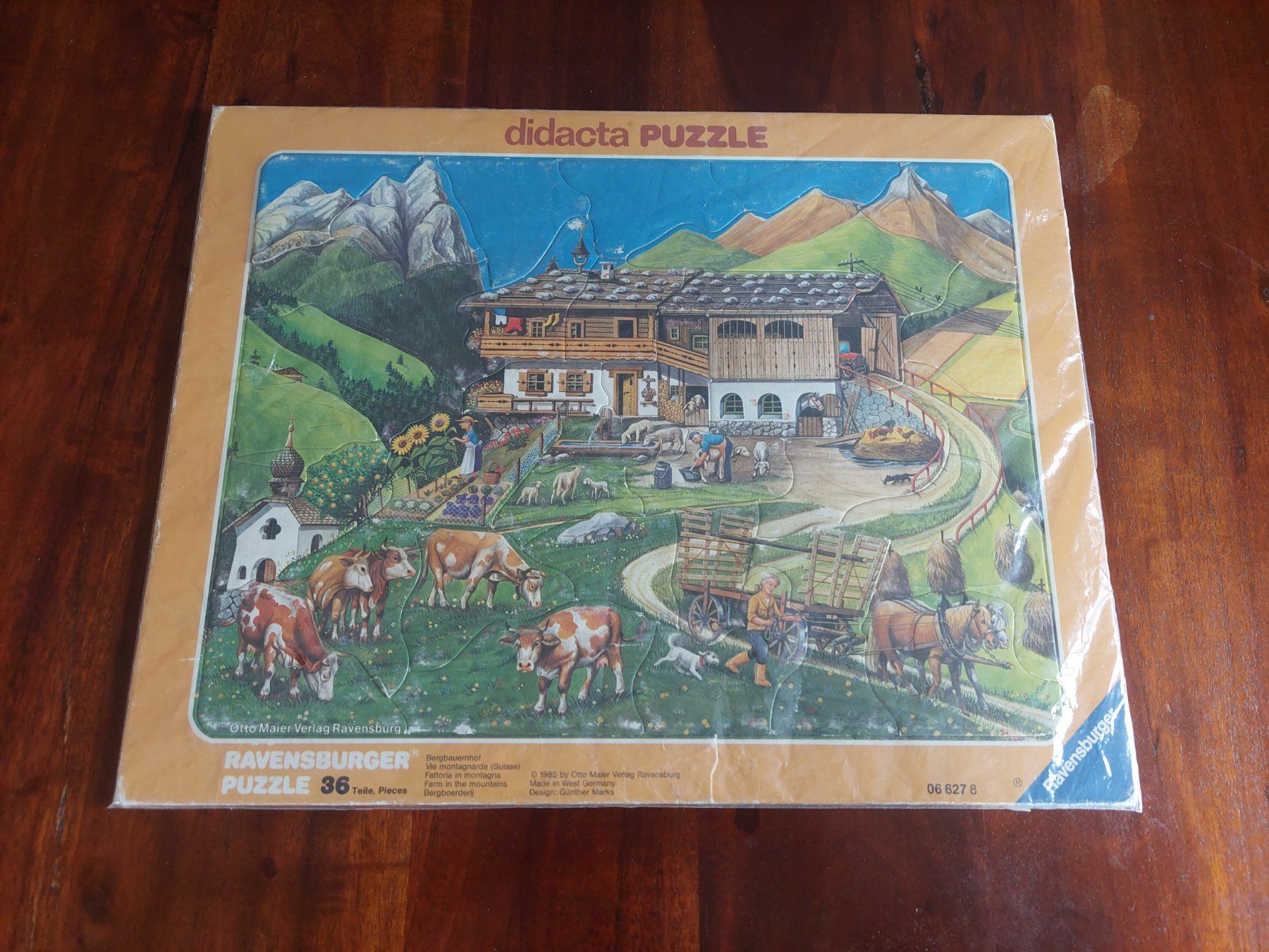 Ravensburger Puzzle: Ravensburger Puzzle 36 Teile Bergbauernhof – Usato da Beckenried venduto da Havacola
