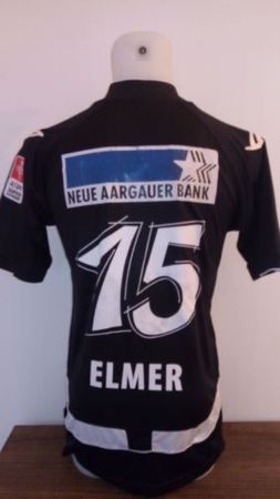 MATCH WORN FC AARAU # 15 ELMER TRIKOT FCA L