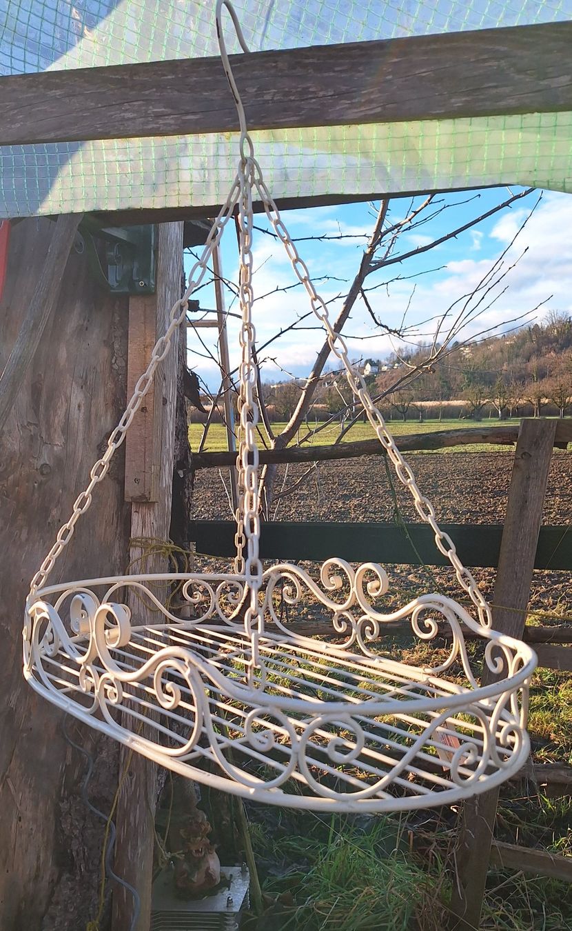 Sonstiges für Haushalt & Wohnen: Hängekorb aus Metall, Shabby Chic – Neu (gemäss Beschreibung) aus Weinfelden von JoeBaer 3