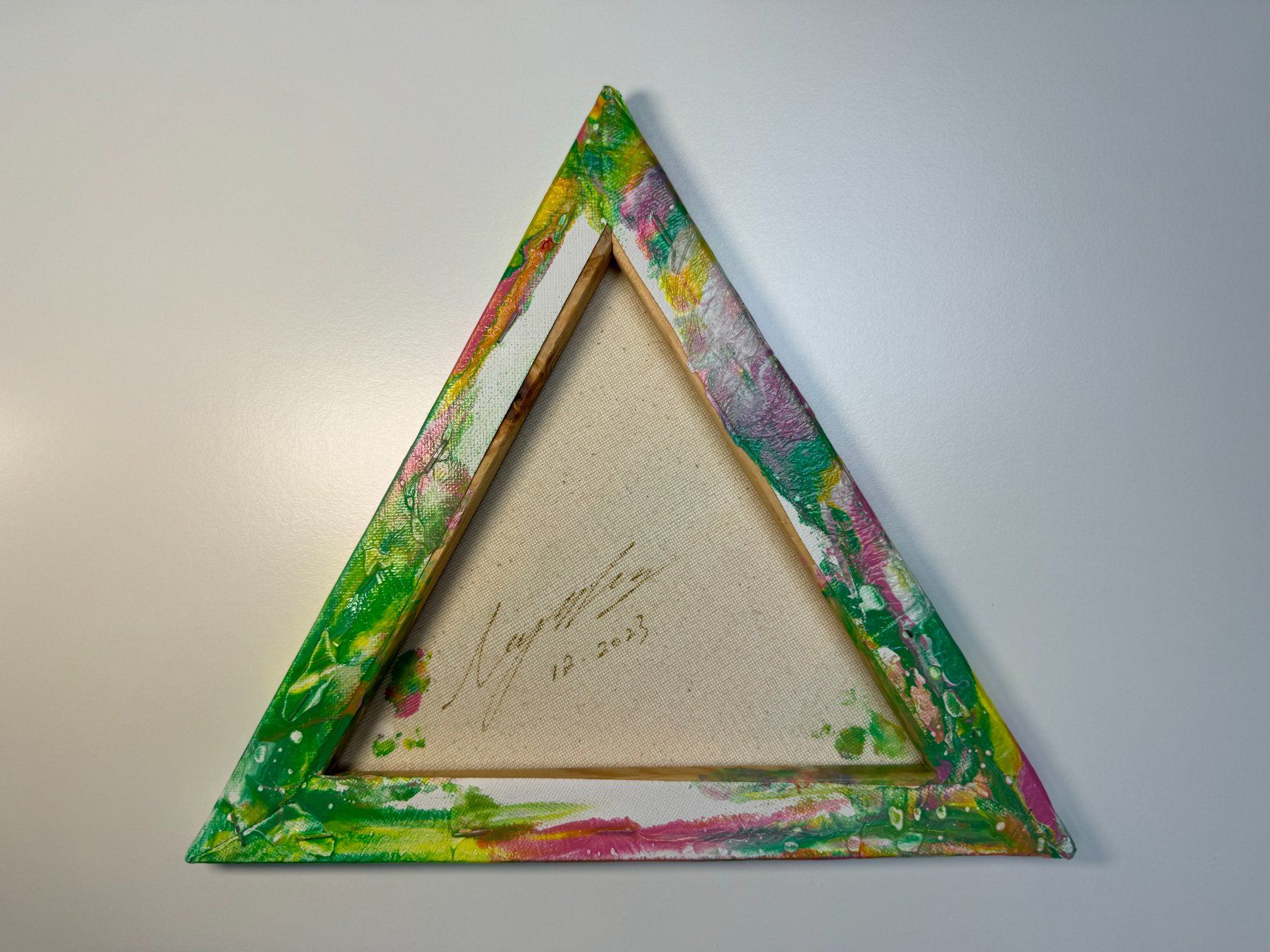 Dipinti: Acryl-Flüssigmalerei, Dreieck – Usato da Schlieren venduto da MayaSheng1983 2