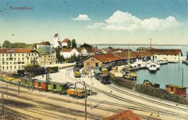 AK ROMANSHORN BAHN BAHNHOF 1919 Stpl. Militär  HEERESPOLIZEI