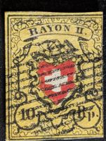 Rayon II: 16II, Type 28, Stein D, Rand rechts ist dünn