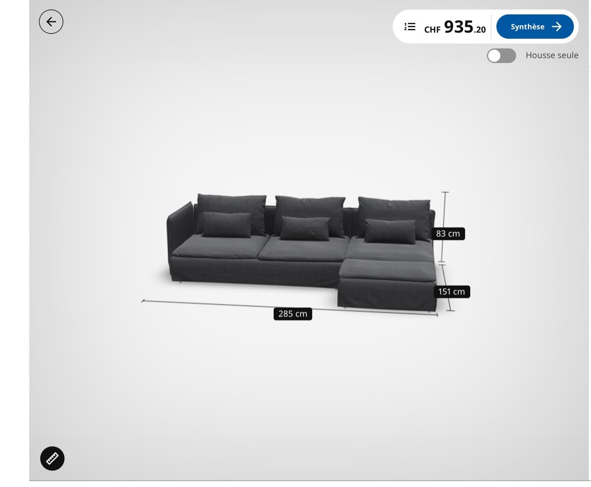 Ikea Divani: Canapé IKEA Söderhamn – Usato da Granges-Paccot venduto da Sylvain_Rolle 2