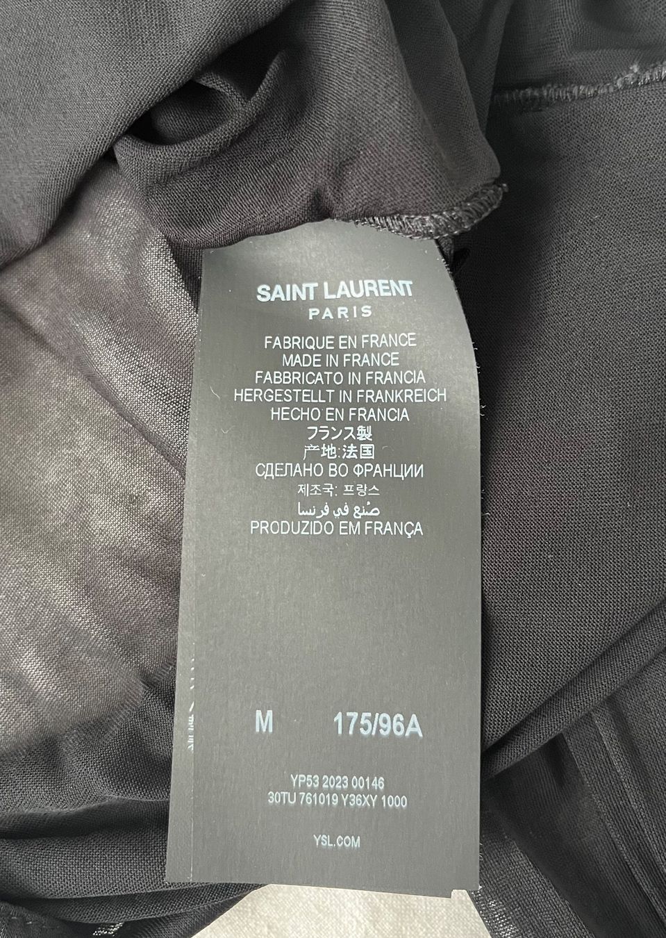 Saint Laurent T-shirt: Saint Laurent, Top avec traîne – Nuovo (secondo la descrizione) da Genève venduto da dachaw 4