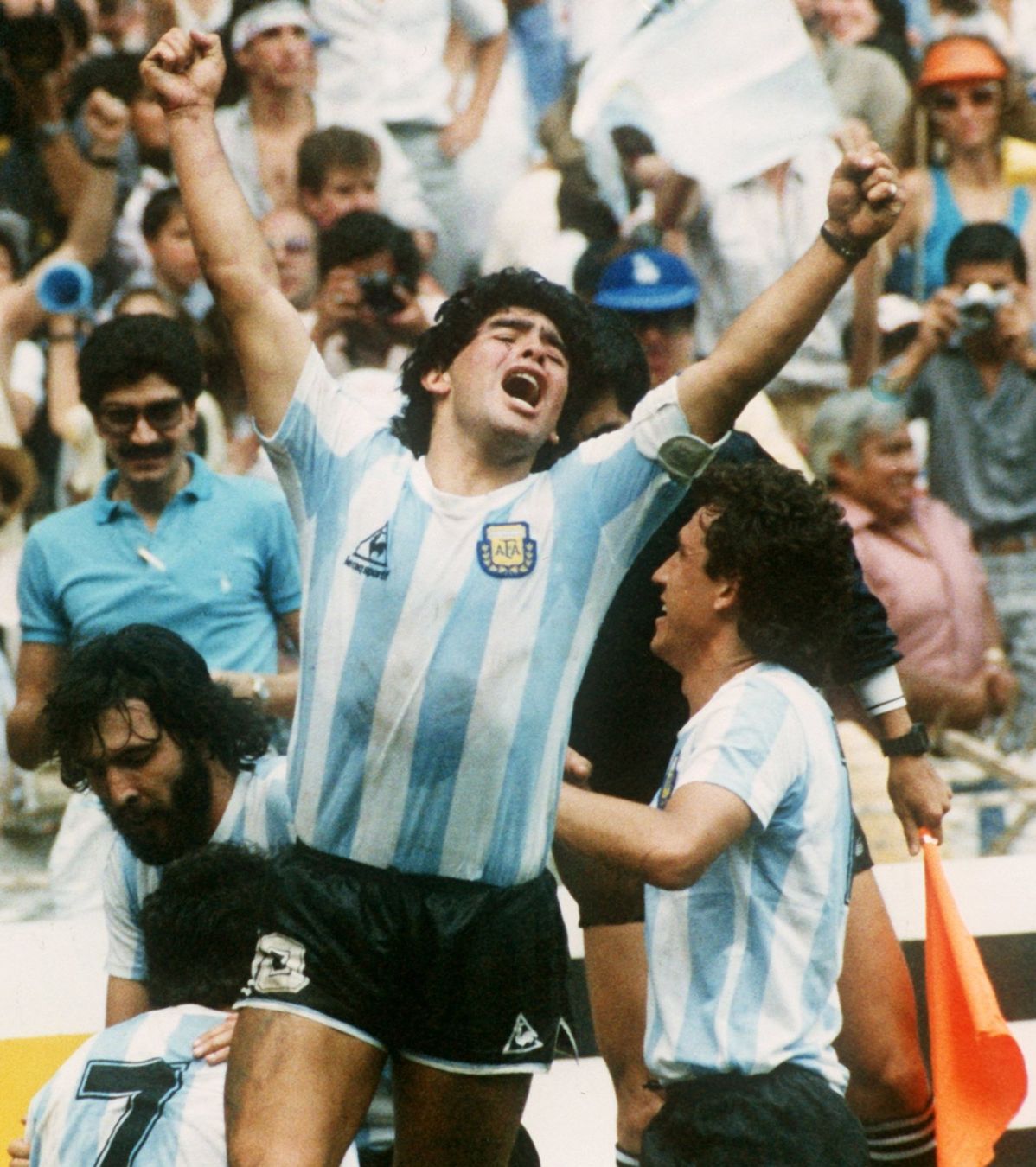 Canottiere & Pantaloni: Argentinien 1986 Retro Trikot -Grösse: L – Nuovo e nell'imballaggio originale da Wil SG venduto da Football-Legends 3
