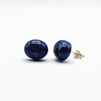 Lapislazuli Ohrstecker aus Chile: Handgefertigte Eleganz
