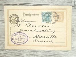 TR13 Carte Postale + Timbre Autriche 1897