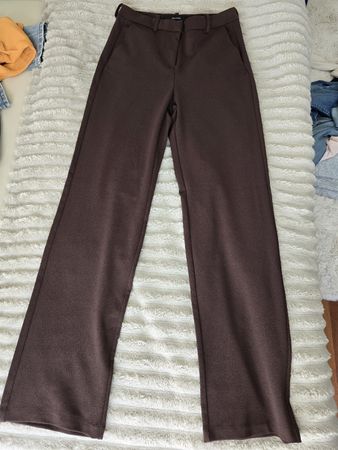 Damen Hose Vero Moda dunkelbraun Stoffhose lang neuwertig