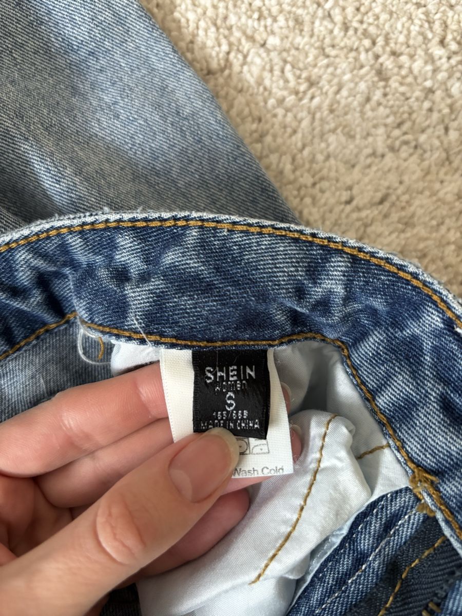 Shein Jeans: Shein Jeans mit Rissen, hellblau, Grösse S, Baumwolle – Usato da Basel venduto da mic_5258 3