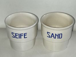 Antike Seife&Sand Töpfe