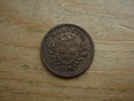 (S) 1 Rappen 1880