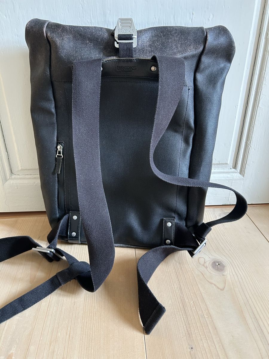 Brooks Zaini: Brooks Rucksack schwarz, Canvas, 26L – Usato da Sonvilier venduto da leaduvallon 2