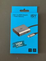 ISY USB-C / HDMI Adapter, Silber Aluminium, NEU