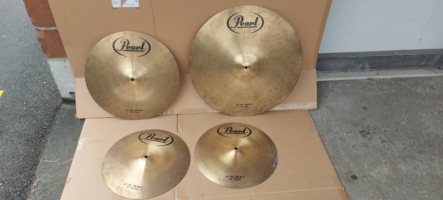 Strumenti musicali: Becken Set Pearl CX-300  20", 16", 14" – Usato da Glattbrugg venduto da Swissmusik