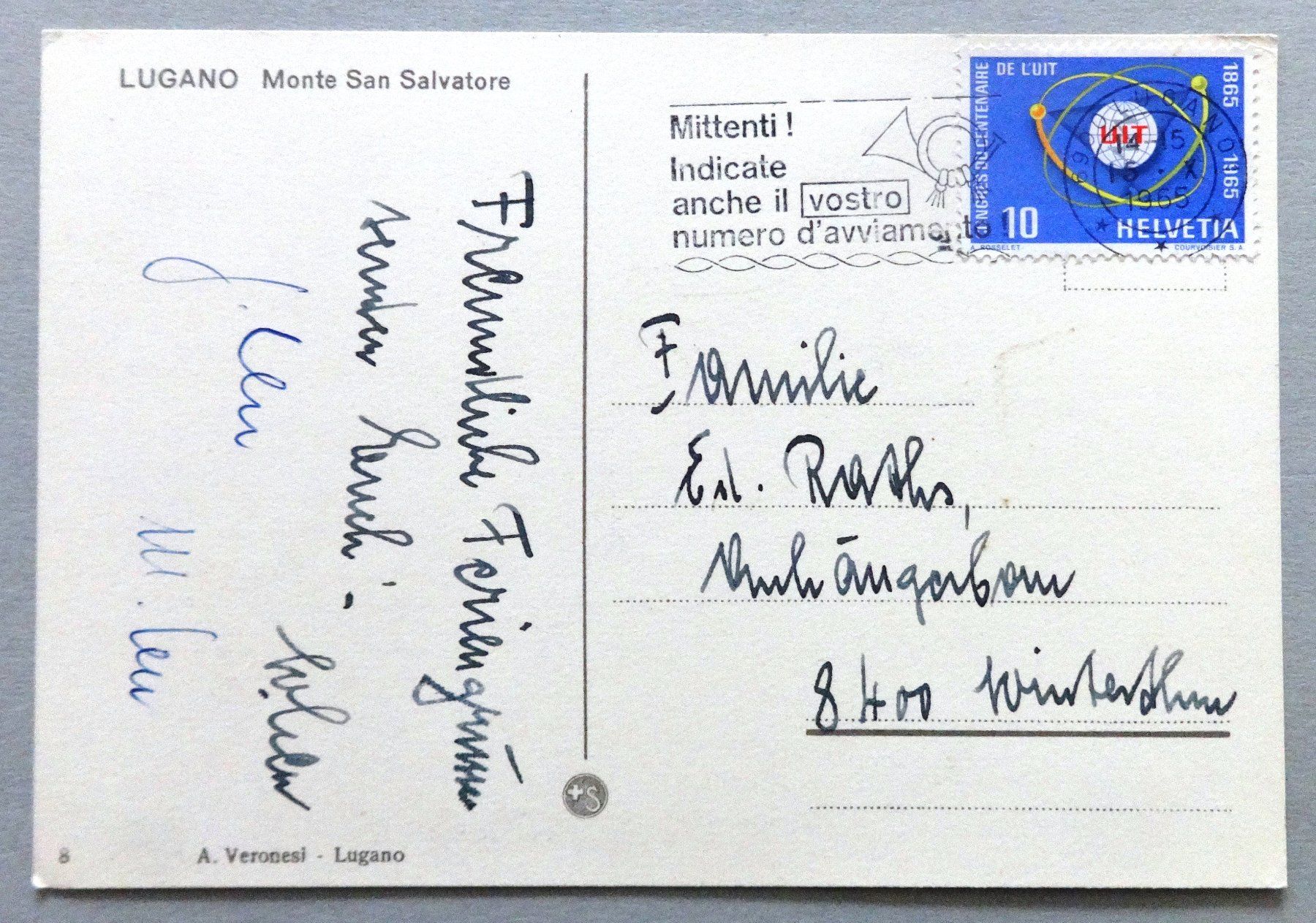 Cartoline postali: Lugano - Monte San Salvatore – Usato da Fétigny venduto da Billy2miny 1
