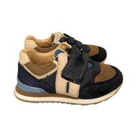 Bisgaard Kinderschuhe blau braun Klettverschluss getragen