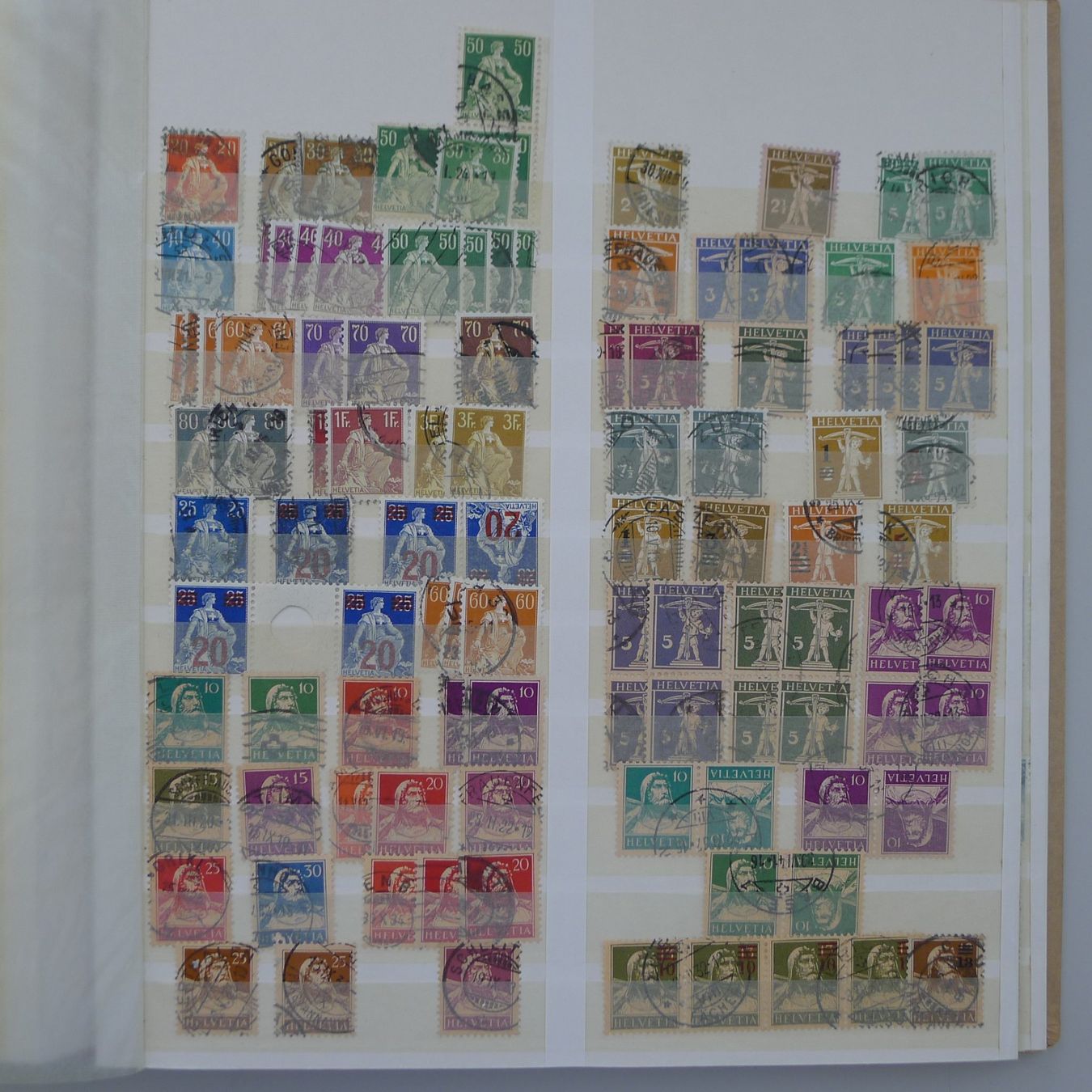 Alle Briefmarken: 1882-2007, Sammlernachlass in 6 Alben ab Stehende. FUNDGRUBE – Gebraucht aus Sursee von Luzernerraute 2