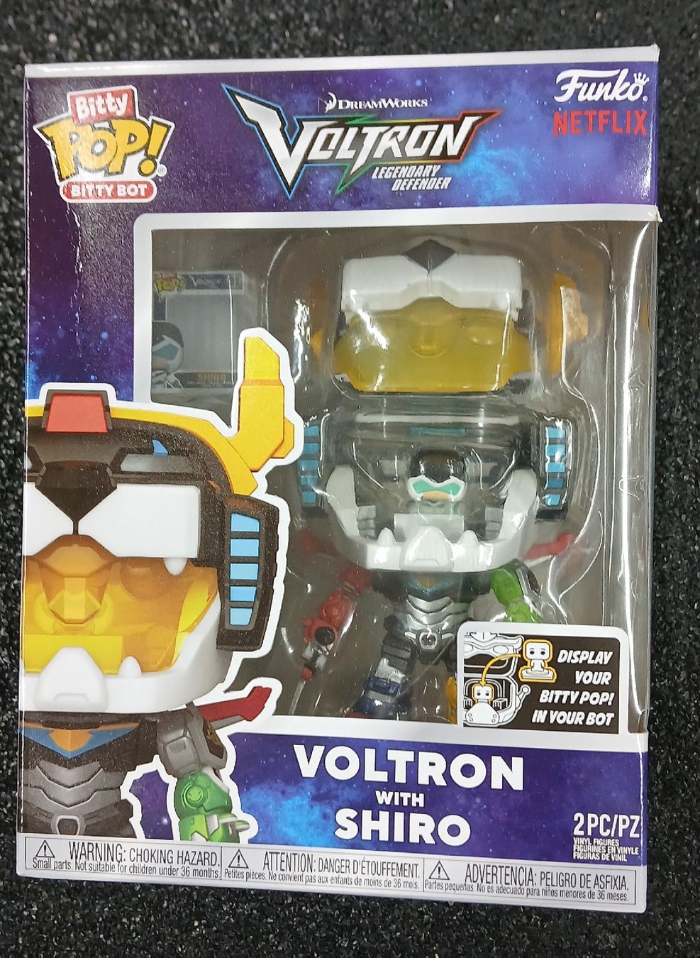 Funko Statuette: Funko Pop Voltron Legendary Defender Bitty Bot avec Shiro – Nuovo e nell'imballaggio originale da Le Sentier venduto da Funko-Pop-1979