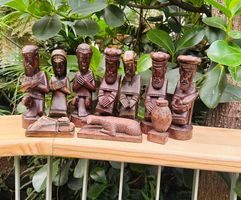 Herrliche vintage Krippenfiguren Krippe Afrika hand made