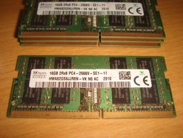 1 stück 16gb ddr4 2666 RAM für Laptop. Getestet. Noch 3