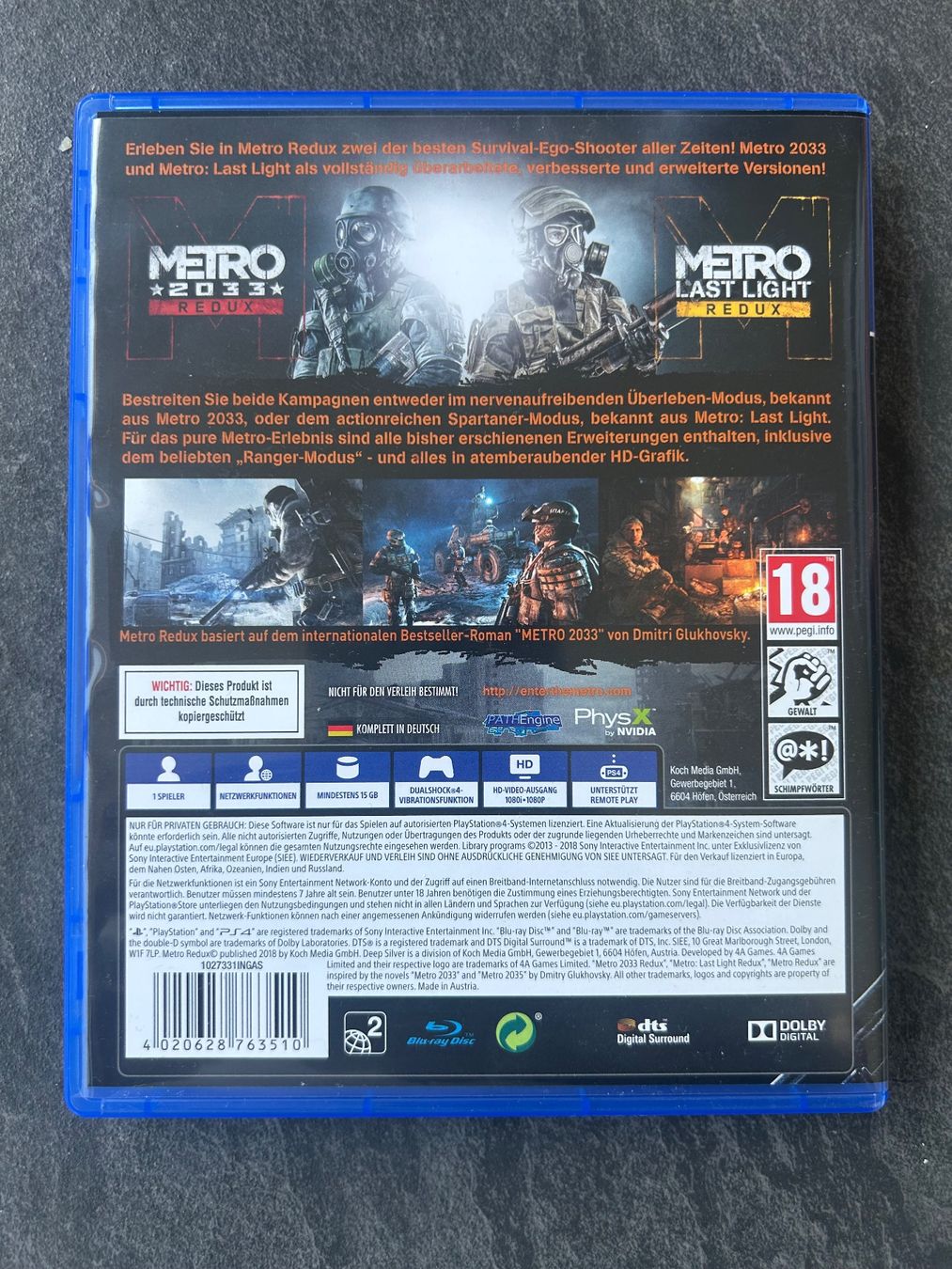 Sony Giochi: Metro Redux – Nuovo (secondo la descrizione) da Lufingen venduto da Geronimo17 1