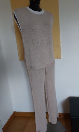 NEUER Trend 2-teiler Strick Hose und Pulli Gr.S