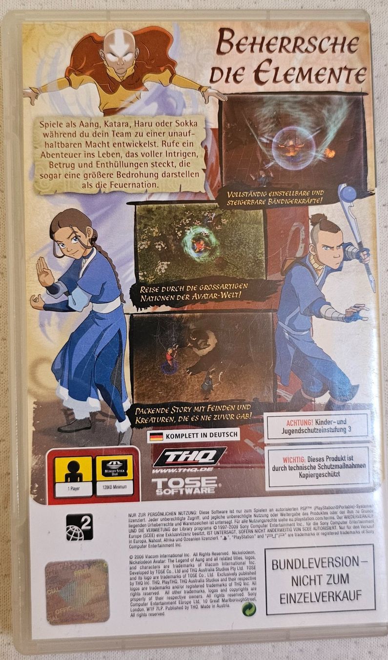 Sony Spiele: PSP Spiel - Avatar der Herr der Elemente – Gebraucht aus La Garde von The_Hammer76 1