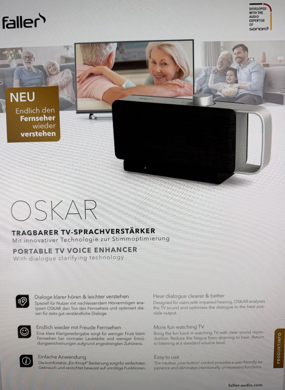 Casse acustiche: TV Lautsprecher OSKAR, neu – Nuovo e nell'imballaggio originale da Ettingen venduto da bupy 3