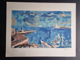 J.J.GUT LITHOGRAPHIE SIGNIERT NUMMERIERT